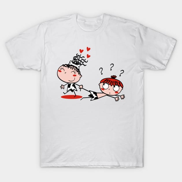 Prehistoric love T-Shirt by JoanaJuheLaju1